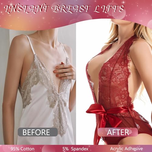 Boob Tape Boobytape For Breast Lift with 1Boobtape 2pcs Nipple Covers Silicone 10pcs Disposable Nipple Pasties4