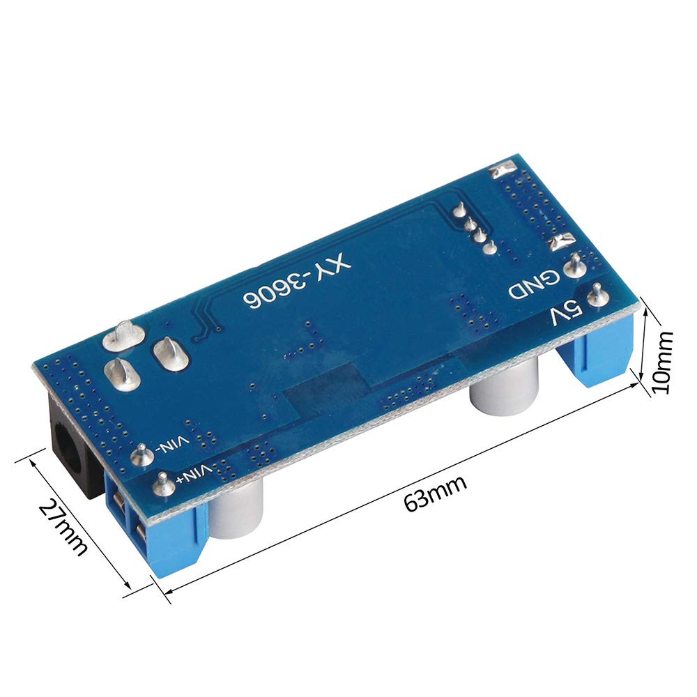 Konwerter Zasilacz Step-Down 12 V / 24 V do 5 V 5 A - Regulator Napięcia DC 9 V-36 V Wejście do DC 5 V-5,3 V 3,5-6 A Transformator
