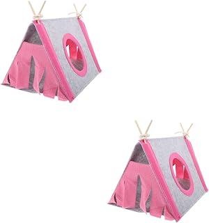Ipetboom Hamster Para Porquinhos Da Índia Roupa De Cama Hamster 2 Pçs Tenda Ouriço Cama Gaiola Para Hamster Rede Túnel Para Porquinhos Da Índia Cama De Hamster Para Casa Gaiola Para