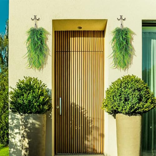 Image of Dekorly Artificial Vines Fake Greenery Garland Willow Leaves Faux Hanging Plants Trailing Weeping Ivy Drooping Hanging Vines Faux Plants Realistic (Design-C, 65CM)