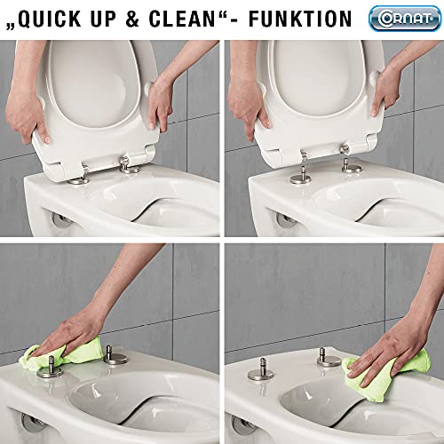 Cornat WC-Sitz "Premium 3" – Superflaches Design – Toilettensitz – Ansicht 4