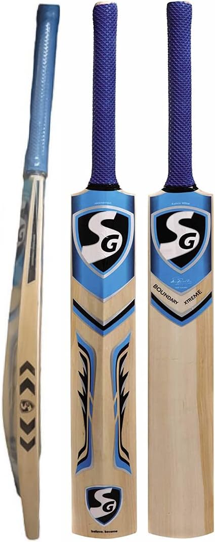 Boundary Xtreme Kashmir Willow Cricket Bat (Size: Short Handle,Leather Ball)