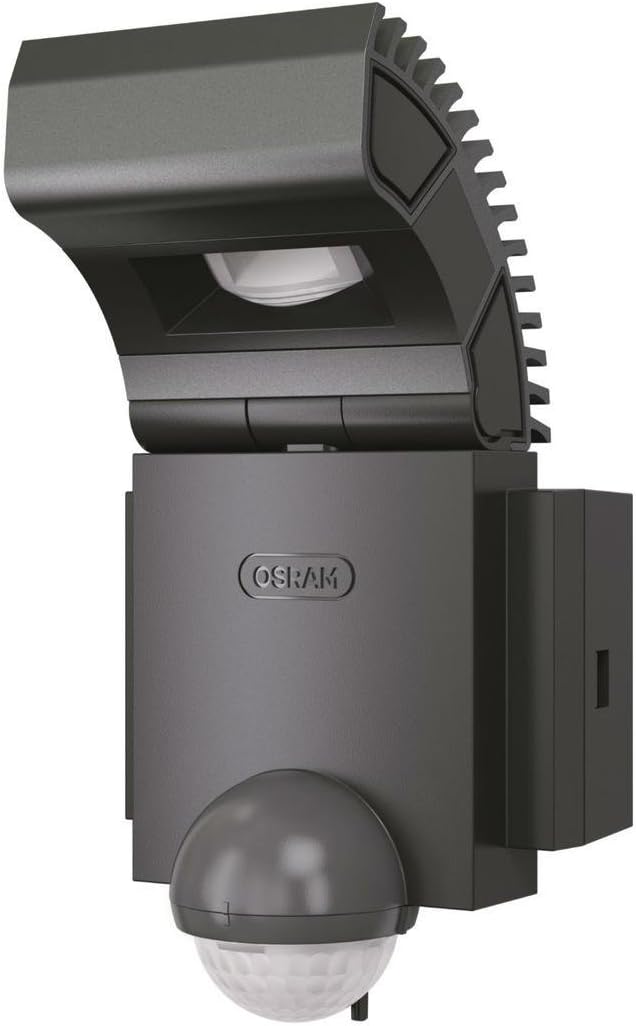 Osram Noxlite outdoor LED Spot Light with Motion Sensor and Twilight Sensor/8 W, 3000 K - Warm White, Anthracite Grey [Energy Class G]