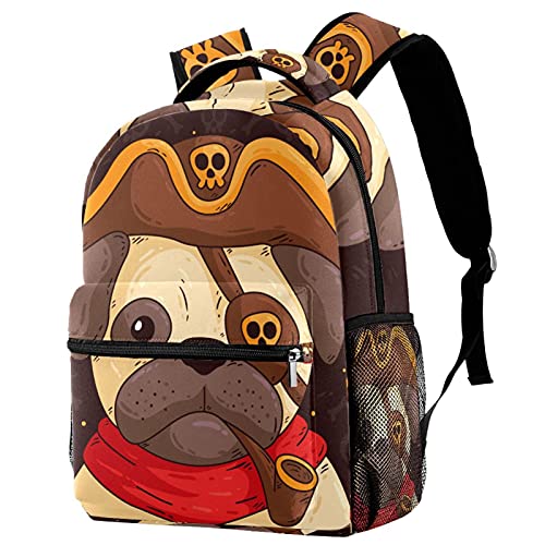 Sac d'école motif chien multicolore idéal pour la rentrée des classes des adolescents