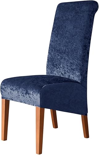 Miniatura 9 de Fundas de terciopelo para sillas de comedor XL  Fundas elásticas para sillas Parson de elastano para comedor, boda, ceremonia y banquete, color