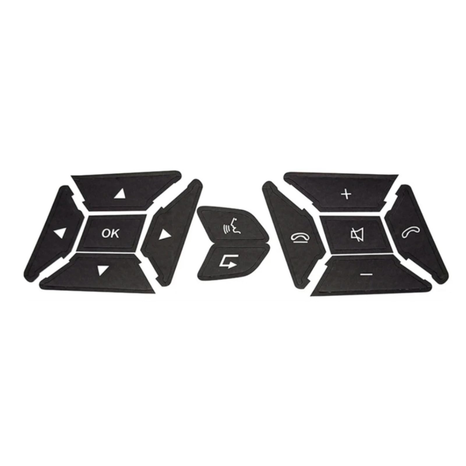 Button Repair Stickers Compatible with Benz for E Class for E200 for E220 E250 E300 E350 Car Steering Wheel Button Repair Sticker Decal Accessories(Size1)
