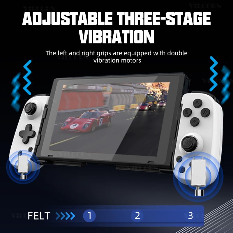 VILCORN controller showing adjustable three-stage vibration with vibration waves.