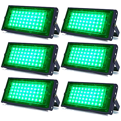 Image of MLD BL2149 20W Led Flood Light AC 220V Waterproof Brick Focus Floodlights for Indoor Outdoor Lights | Green | 20 Watt | Pack of 6