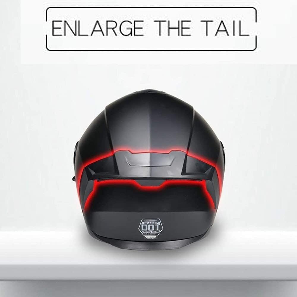Casco da moto con interfono Bluetooth, casco modulare, casco apribile, omologato ECE, casco integrale da moto con ventilazione multipla e doppia visiera, riduzione C,M=57-58CM
