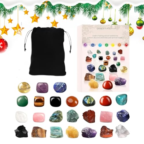 Compte à rebours de Noël - Pendentifs 24 jours | Décorations 2025 | Pour méditation anniversaire, yoga, décoration de la maison, lieu de travail et travaux manuels