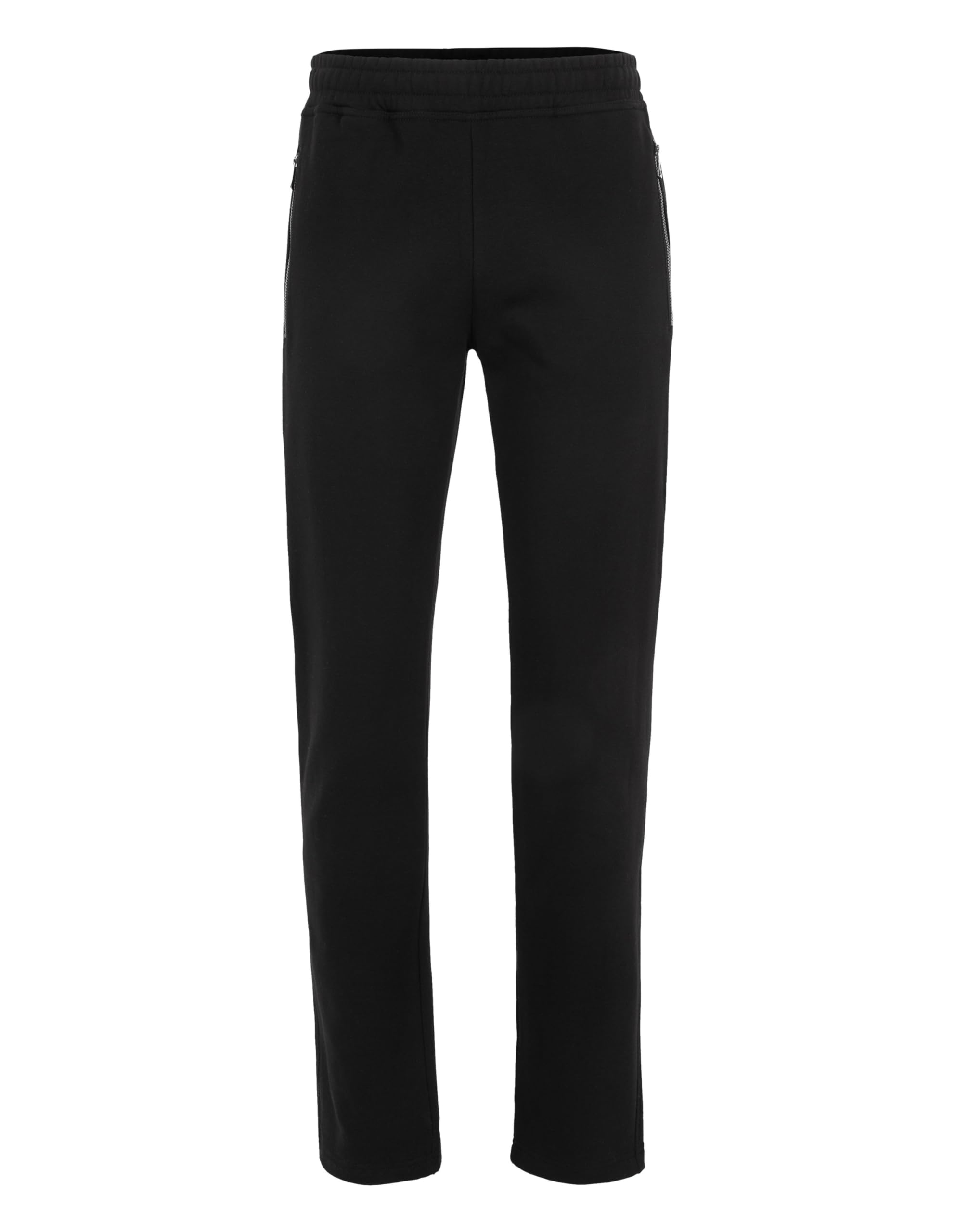 Joy Sportswear MAX Pantaloni da uomo per il tempo libero, ideali per lo sport e il tempo libero, con comoda vita e tasche laterali con chiusura lampo (taglia normale) Nero 54