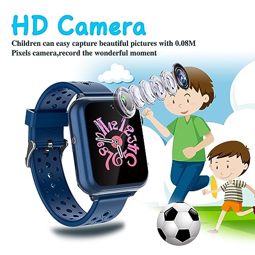 Reloj inteligente para niños que necesitan ocio educativo y llamadas azul-M1 6