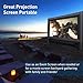 GYUEM 21 feet Inflatable Outdoor Projector Movie Screen - Blow Up Screen for TV & Movies with Blower Portable Projection Screen for Home Theater Outdoor Indoor Support Front & Rear Projection