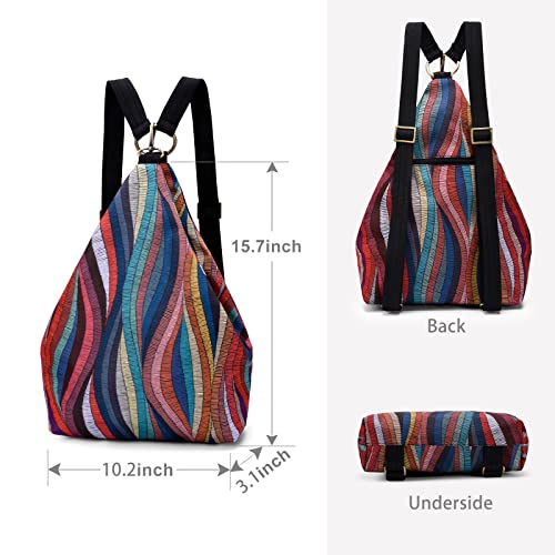 Black Butterfly Premium Backpack For Women, Bohemia Style Casual Daypack Backpack, Fashion, Light And Small (00-Multicolor) #TOP1