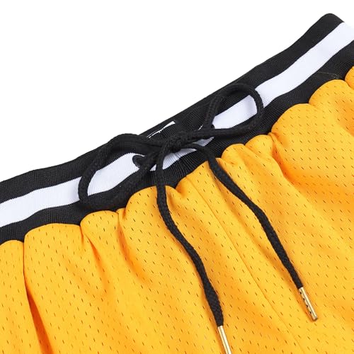 Flyingyan Men's Mesh Athletic Gym Shorts With Pockets - Moisture Wicking Performance Shorts - View #9