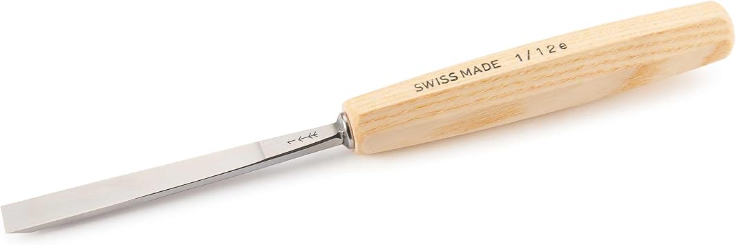 12mm #1 Sweep Straight Chisel - Single Bevel