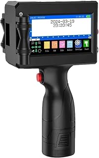 1750Plus 12.7Mm Portable Handheld Thermal Inkjet Printer, Text Qr Barcode Image Batch Number Logo Date Label Coding Machine Multi-Format Printing,Black-Without Ink