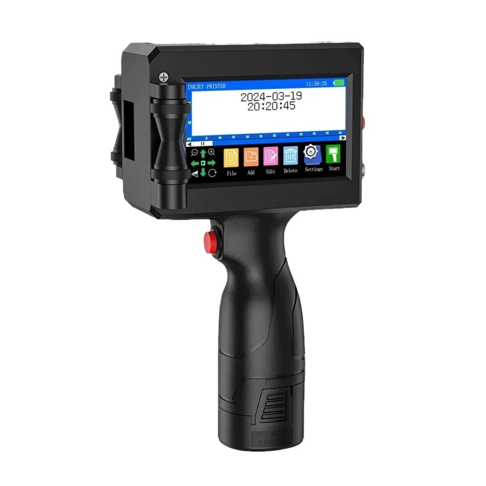 Imprimante portable 12,7 mm pour marquer les numéros de lot sans étiqueteuse fixe