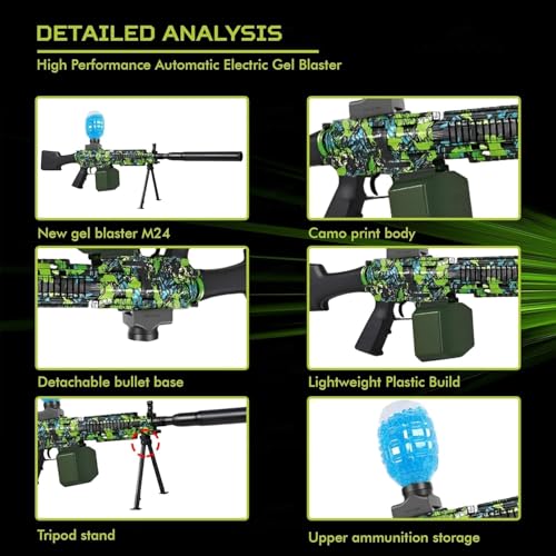 Image of Fresh Gel Blaster Gun Automatic Gun for Kids-Adults Electric Operated High Speed Including 5000 Gel Balls for Kids and Adults.A5