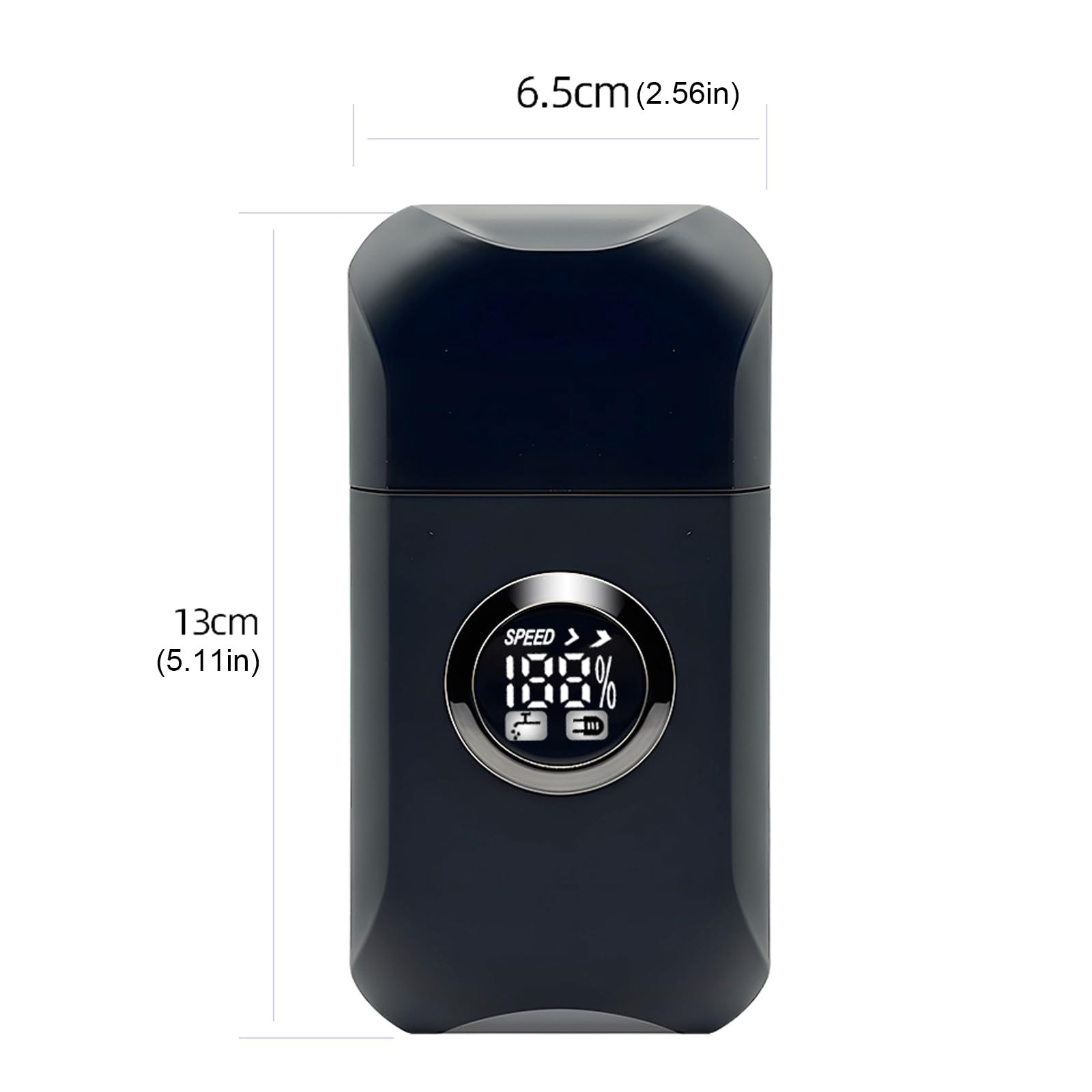 Rasoio compatto a umido e asciutto: efficiente regolabarba con ricarica USB, palestra, viaggi lavoro, taglierino impermeabile