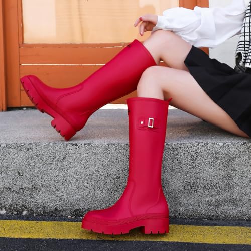 starflare Gummistiefel Damen Knöchelhohe Stiefel Wasserdichte Gummistiefel für Gartenarbeit & Outdoor Leichte & Bequeme Damen Gummistiefel für Spaziergänge, Angeln & Mehr