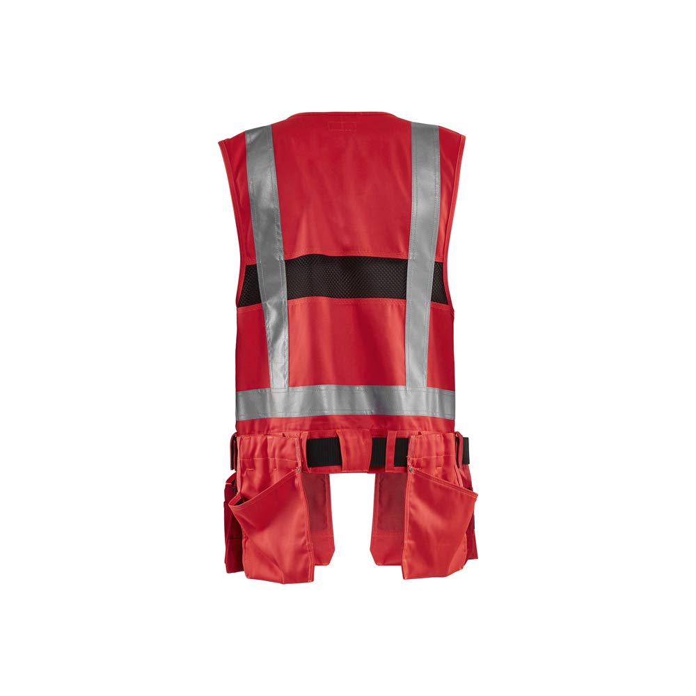 Blaklader 30321804 GILET D'OUTILS HAUTE VISIBILITÉ, Haute visibilité rouge, taille M