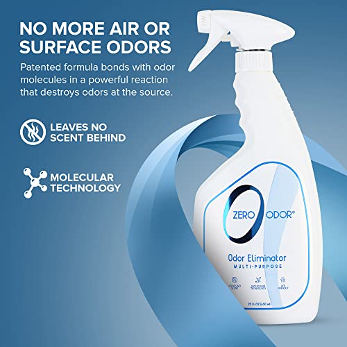 Image of Zero Odor - Multi-Purpose Strong Odor Eliminator for Home, Office, Car, Bathroom, Hotel, Room Deodorizer, and Odor Neutralizer, 22Oz (Pack of 2)