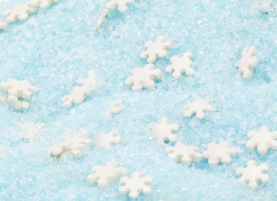 Miniatura 7 de Copo de nieve congelado de mezcla de unicornio sin gluten, sin huevo, sin nueces, Kosher, grande, caramelo a granel, azúcar elegante, para hornear,