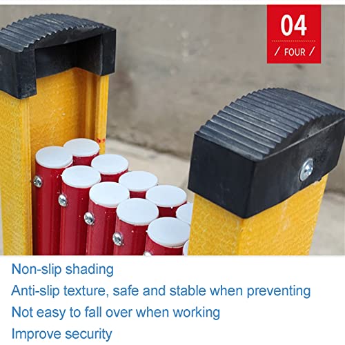 Barrière de circulation pliable jaune et noir extensible de 2m pour route - 8