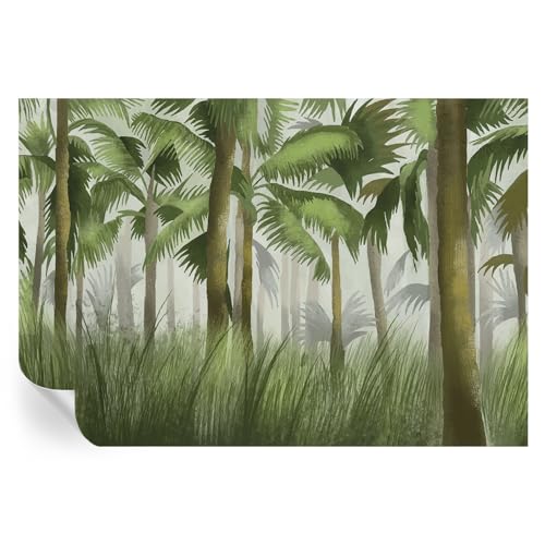 Murales de bosque tropical 152x104 cm para tapar paredes feas 2