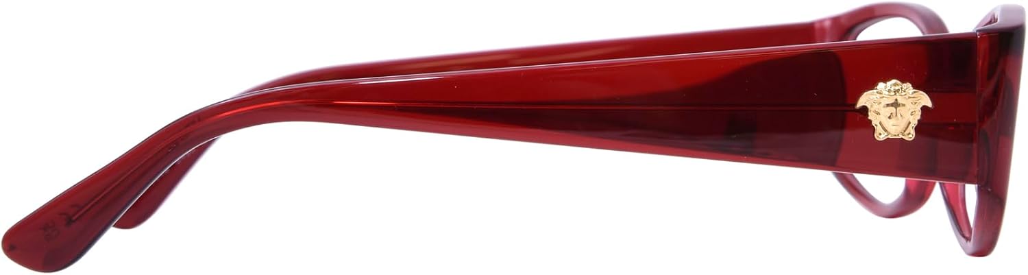 Versace VE3343 5430 Eyeglasses Women's Bordeaux Full Rim Oval Shape 54mm