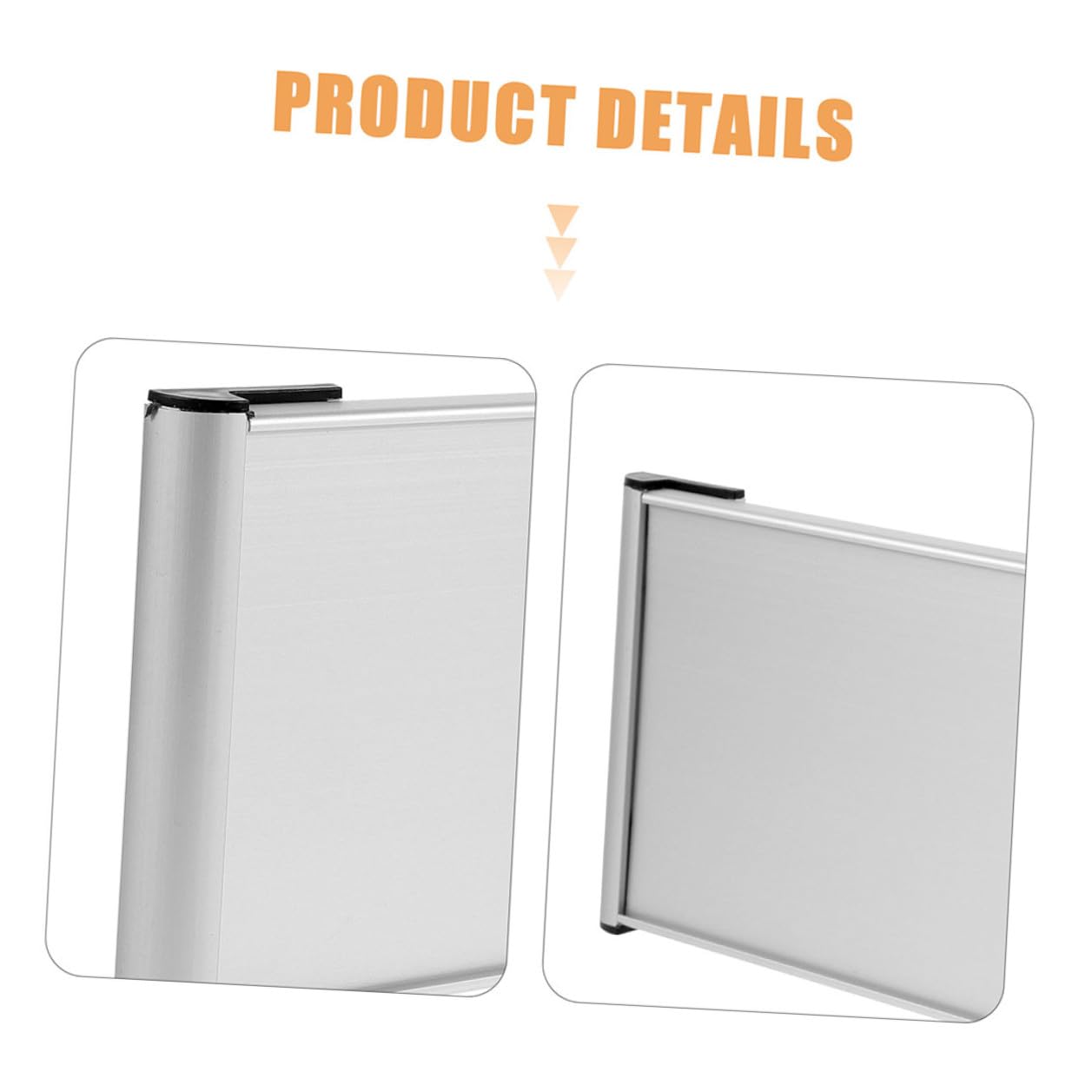 Toyvian 3 Stück Doppelseitige Aluminiumschildhalter Türschild Blank für Büro Wandmontage Langlebig Stilvoll Einsetzbar für Individuelle Beschriftung