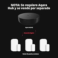 Vista 2 de Aqara - Paquete de 3 sensores Zigbee de puerta y ventana, sensor de contacto inalámbrico mini, automatización del hogar, requiere Aqara Hub