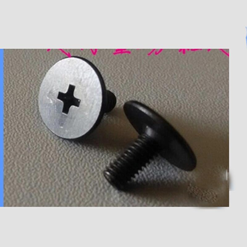 M2 Phillips Screw Big Flat head Screws Countersunk Thin head C heads Bolts Black 100Pcs - (Dimensions: M1.4x2 x3.7mm)