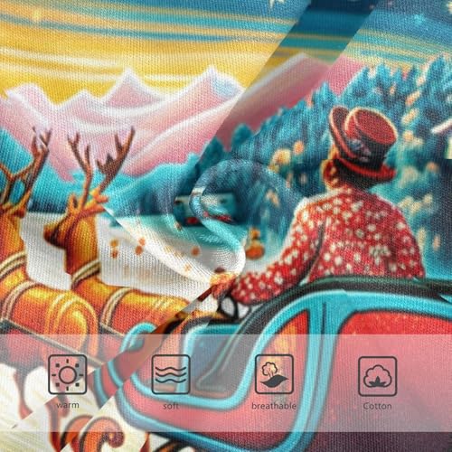 Christmas Sleigh Teal Tree Toddler Underwear Floral 2t Cotton Panties for Girl Animals Undies Kids Briefs3