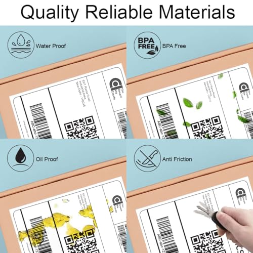 Image of COI 70gsm Thermal Label Printer Paper - 4 inch x 6 inch (100 x 150 mm)| Ideal for Shipping, Parcel, Barcode, and Address Labels - 400 Labels per Roll (Pack of 2)