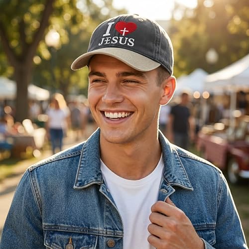 Image of I, Love Embroidered Baseball Cap
