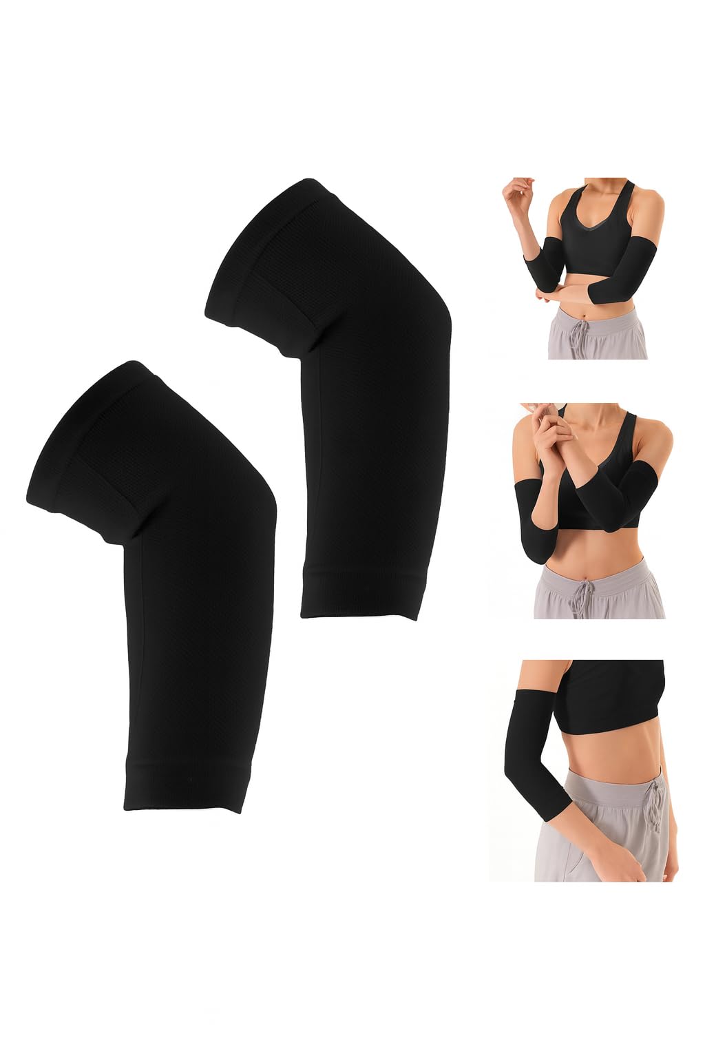 MH VILLA ARM SLEEVES for Men & Women | Compression Elbow Support | Lightweight, Stretchable & Breathable | Pain Relief for Gym, Sports, Workouts, and Daily Use.-image-22