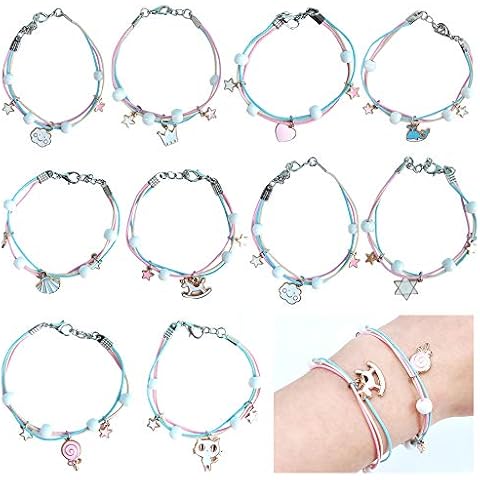 CENRONG Pulsera Amistad Niña 10 Piezas Cover