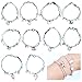 CENRONG Pulsera Amistad Niña 10 Piezas Pulsera Niña Pulsera , Pulseras de Cuerda Trenzad Brazalete Joyería, Niña Regalo de Cumpleaños de Fiesta