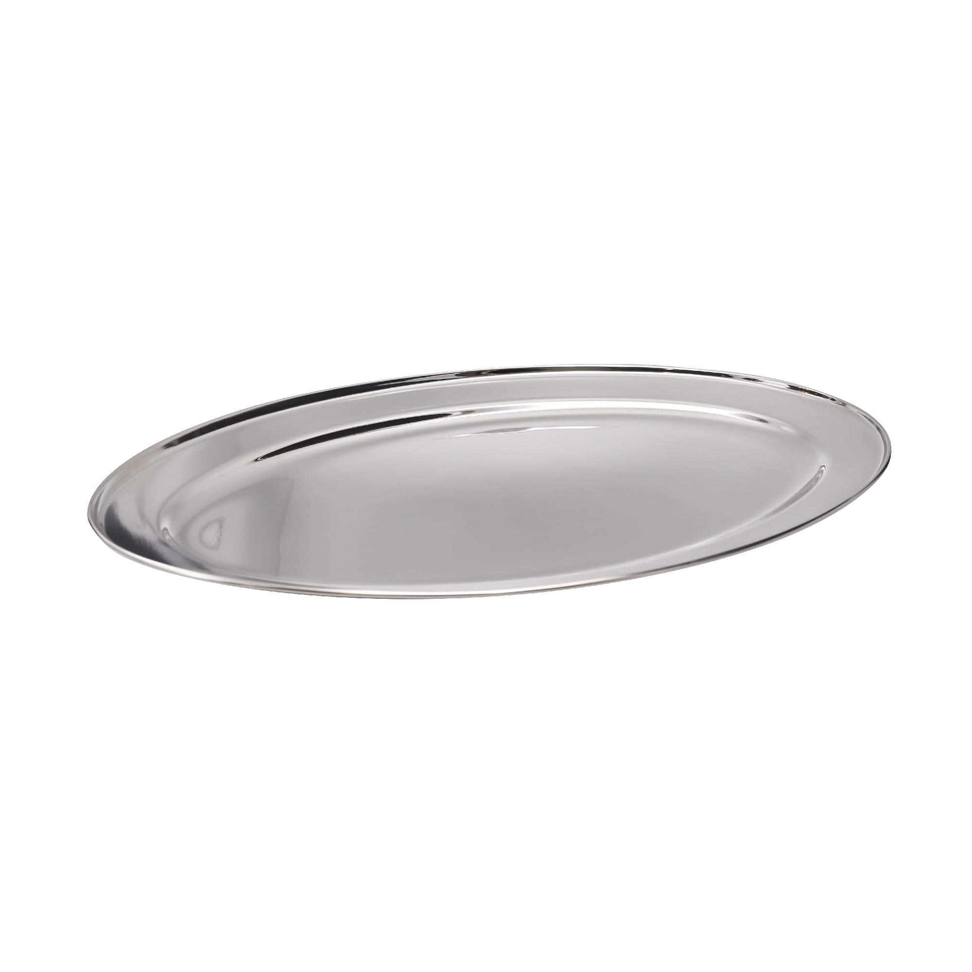 Buckingham Mirror Polish Oval Serving Tray Heavy Gauge Plate Stainless  Steel Durable Meat Platter for Restaurant Catering Parties Buffet BBQs