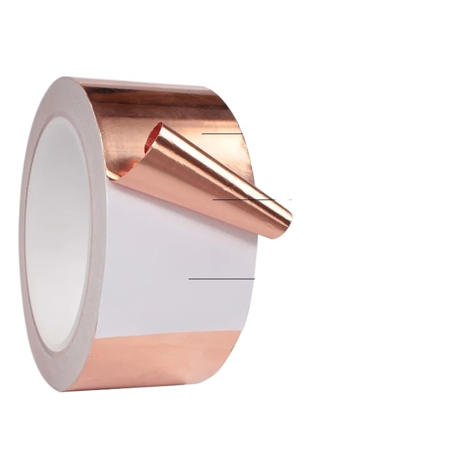 Nastro conduttivo, foglio di rame, nastro in lamina di rame conduttivo unilaterale Copertura elettronica in vetro colorato 5-50 mm fai da te (50 mm)