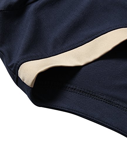 Latuza Women's Bamboo V-Neck Short Sleeves Pajama Set L Navy #TOP3