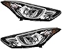 AutoModed Front Aftermarket Halogen Headlamp Headlight Assembly Set Replaces 921013Y500 921023Y500 Compatible with 2014 2015 2016 Elantra | Left Right 2pcs | by AutoModed