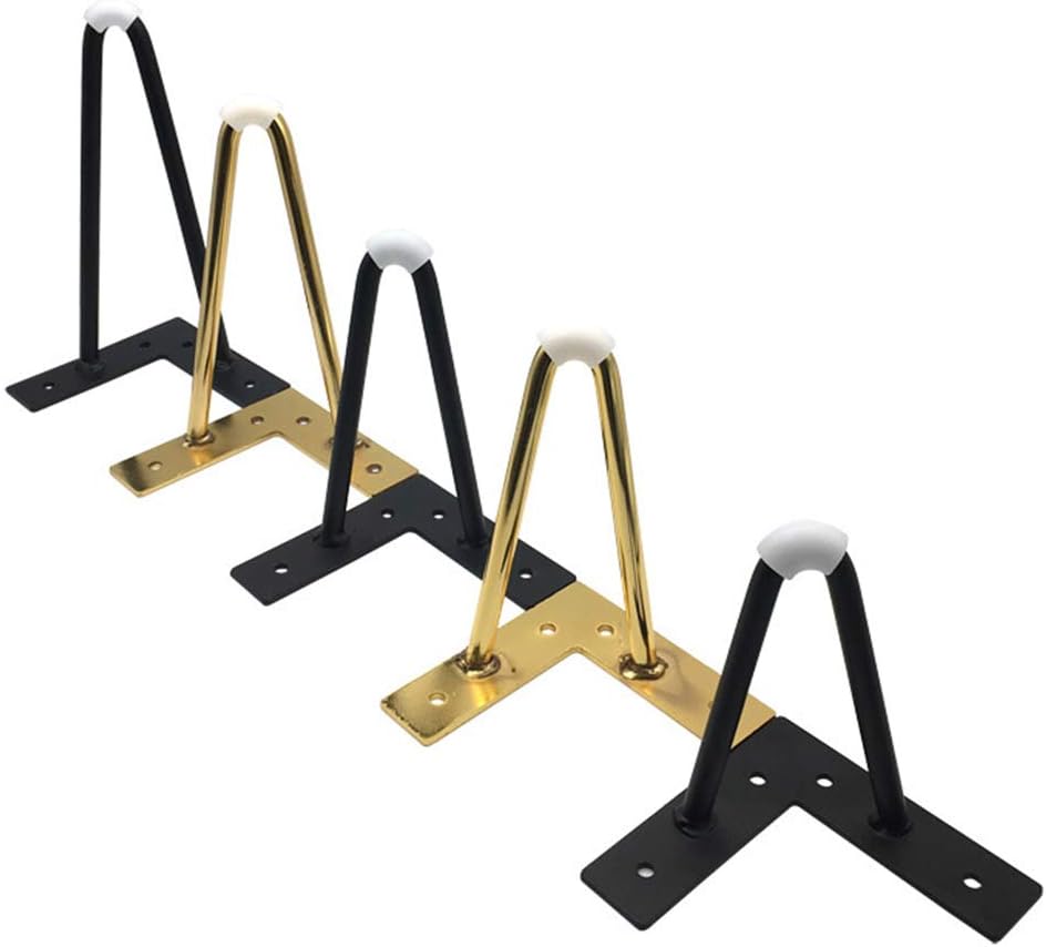 Furniture Legs Metal Table Legs Hairpin Legs Bed Legs Coffee Table/Sofa Support Feet 12-20cm，