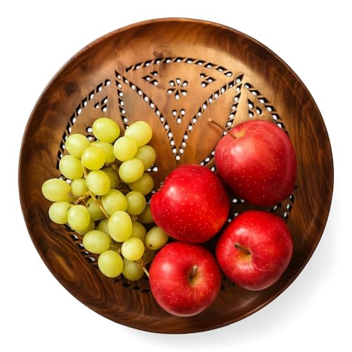 AKSHAR MART 10 Inch Sheesham Wooden Serving Plate - Image 4