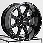 Moto Metal MO970 Gloss Black with Milled Lip Wheel with Aluminum (17 x 8. inches /5 x 127 mm, 0 mm Offset)