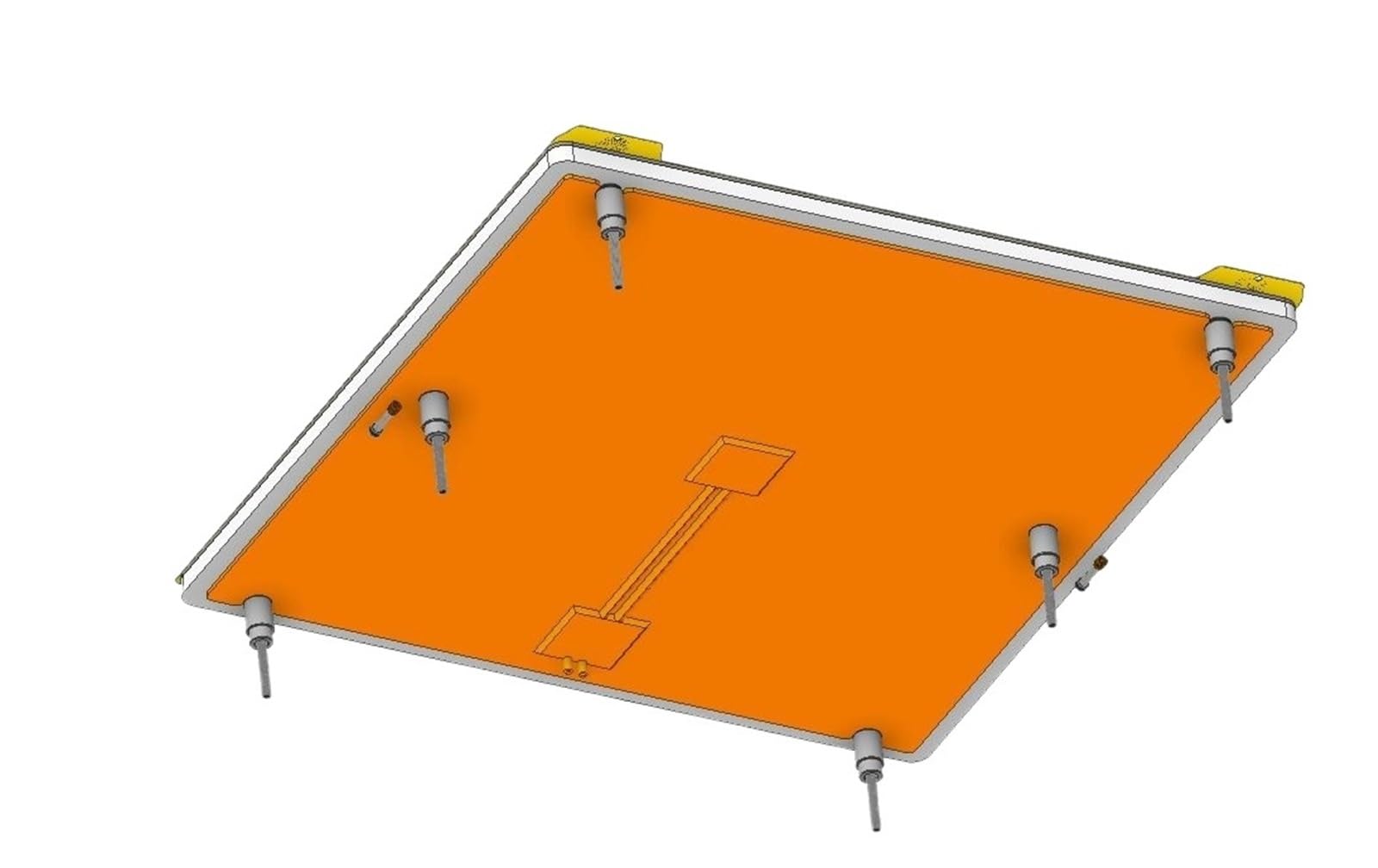 For Sovol SV08 3D-Drucker S08 HotBed 10-mm-Riser-Heizbett-Upgrade-Kit 120/240-V-Silikonheizung 0,1-mm-Flachbett aus Aluminium Design von N(3D printed Parts)