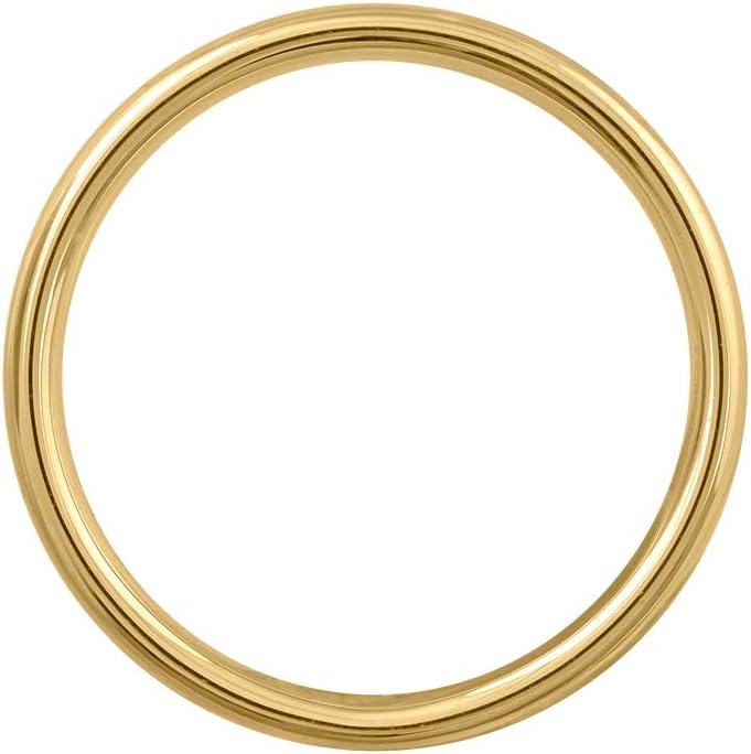 14K Gold 3mm Plain Wedding Band - Image 2