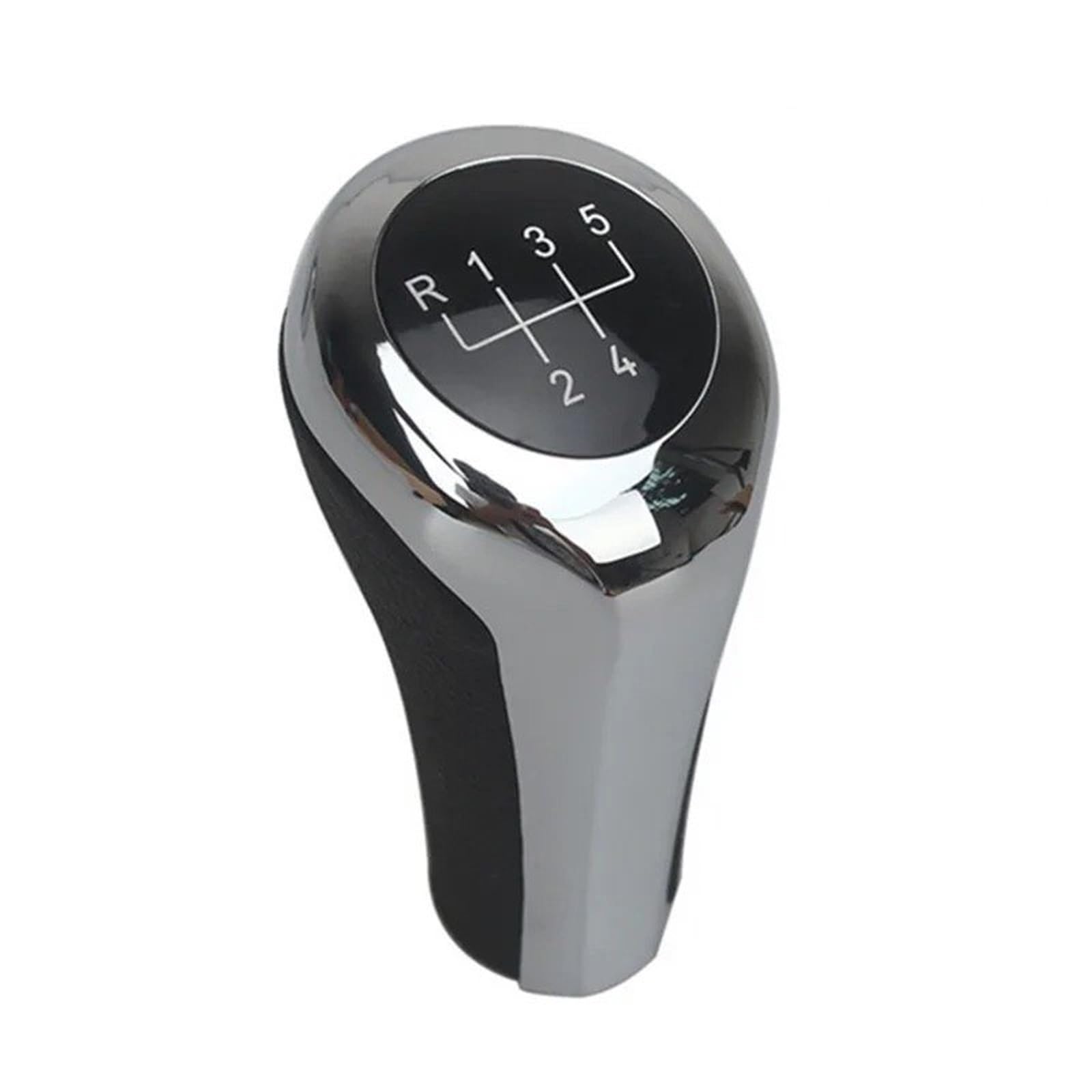 Tusgt Chrome 5Speed Knob Manual For Bmw 1 3 5 6 Series E30 E36 E39 E46 E53 E60 E63 E83 E84 E90 E91 Chromed Gear Shift Knob Pen Arm Head Ball Gearknob(Chrome 5Speed)